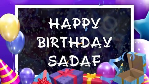 Wish you a very Happy Birthday Sadaf