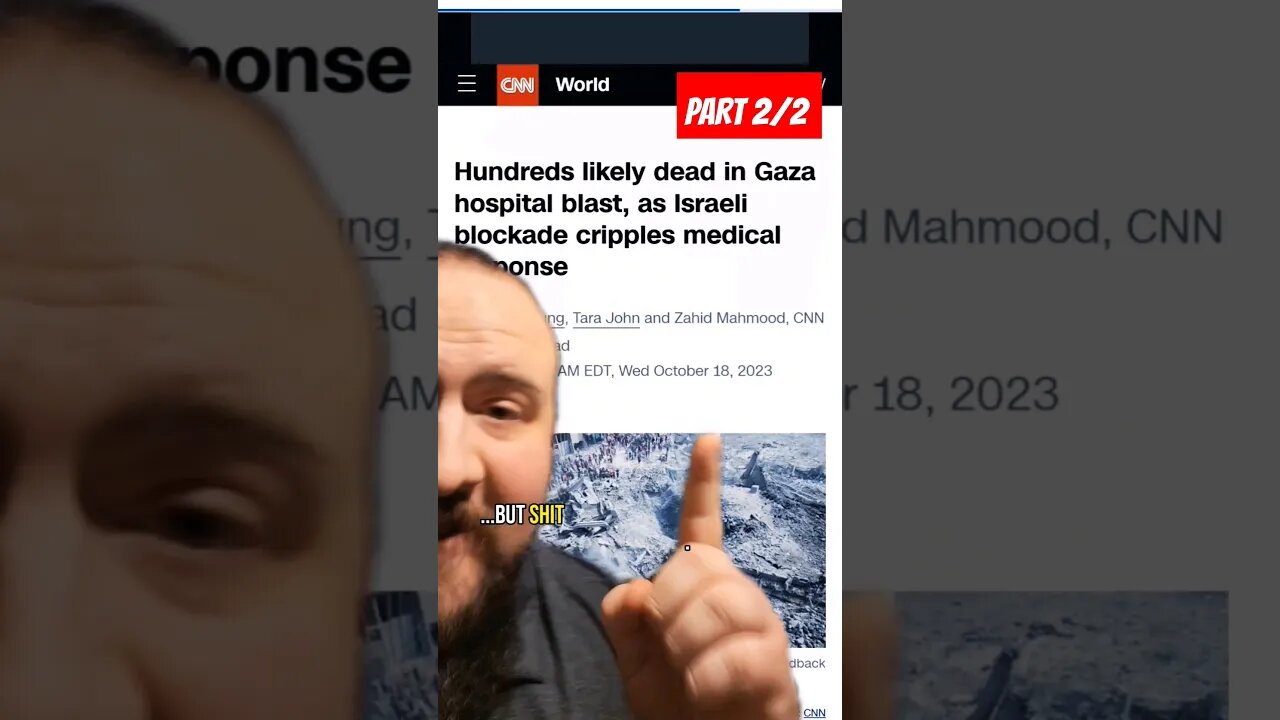 CNN at it Again With the Fake News (Part 2/2) #palestine #gaza #hospital #bombing
