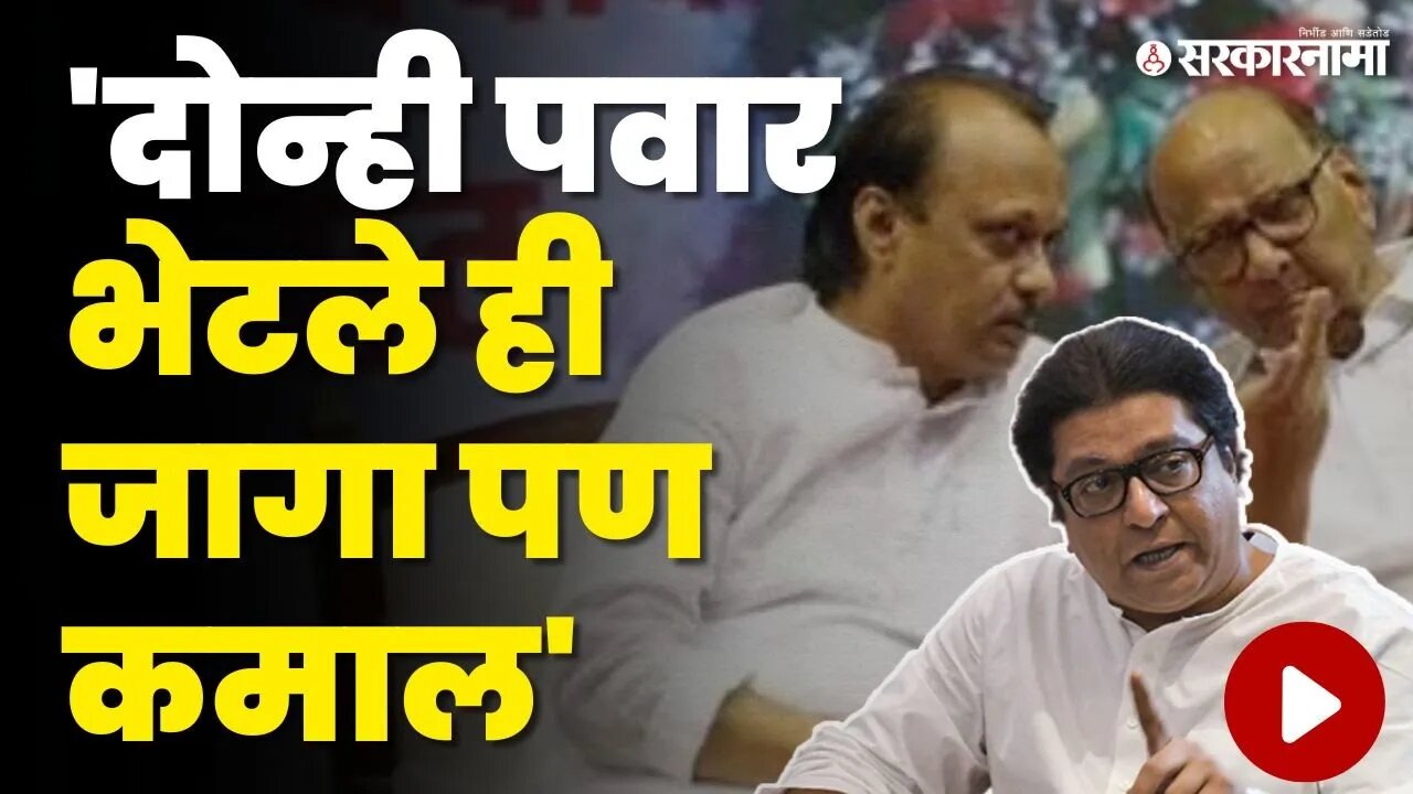 पवार काका पुतण्याच्या भेटीवर Raj Thackeray म्हणाले... | Sharad Pawar Ajit Pawar meet | Sarkarnama