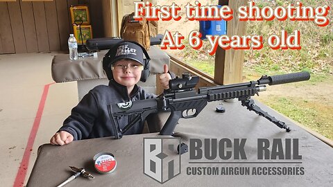 Bucks first time shooting at the range (6 years old)