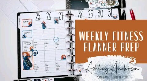 SETTING UP MY FITNESS PLANNER FOR THE WEEK | PLAN WITH ME IN A TEACHER HAPPY PLANNER FOR FITNESS