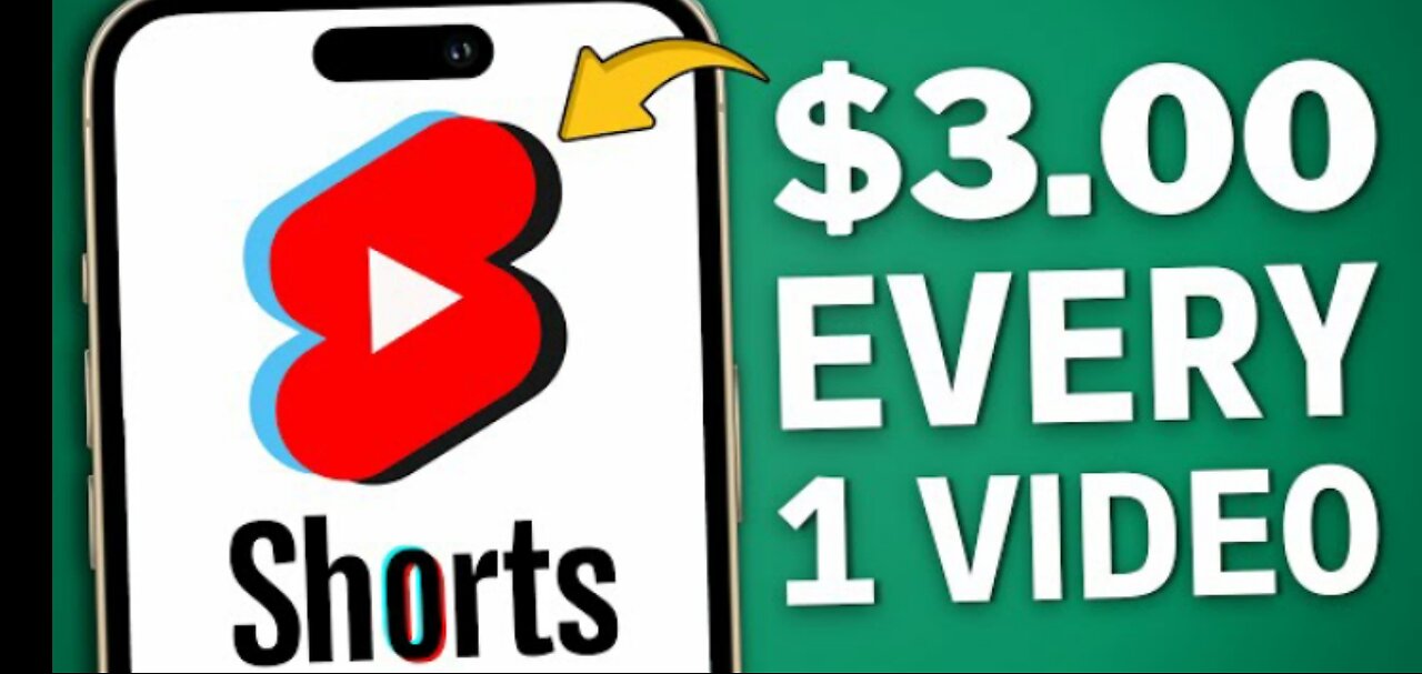 Get Paid $3 for Every YouTube Shorts Video Watched - Make Money Online