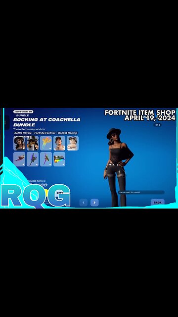 OTHER COACHELLA SKINS ARE BACK! FORTNITE ITEM SHOP (April 19, 2024)