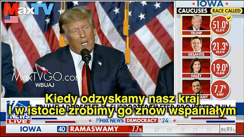 Trump WINS BIG! #IowaCaucus MaxTVGO.com na montażu 🇺🇸#RREVOLUTION #NARPOL🇵🇱