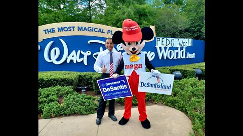 Protest Against Disney Pedo-World - Rally For Governor DeSantis