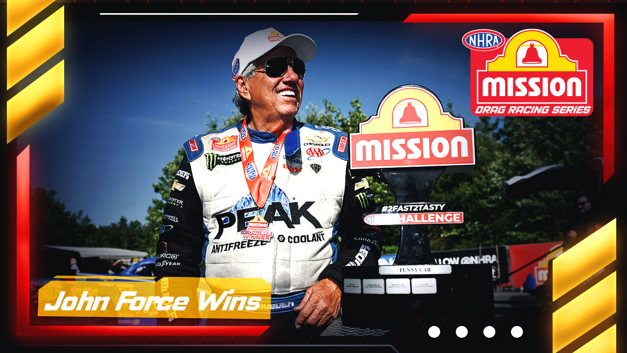 John Force wins Mission #2Fast2Tasty Challenge in Epping