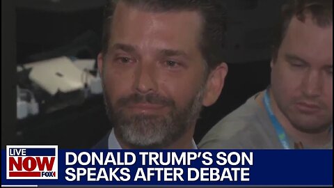 Donald Trump Jr. speaks after GOP debate says he hasnt spoken with his dad LiveNOW from FOX