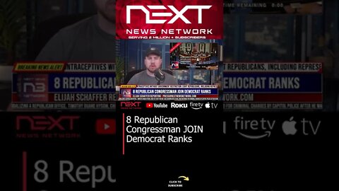 8 Republican Congressman JOIN Democrat Ranks #shorts