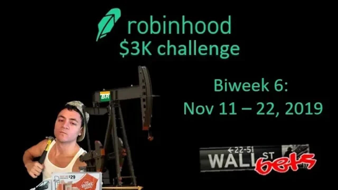 Week 6 of the Robinhood $3K Challenge // r/wallstreetbets