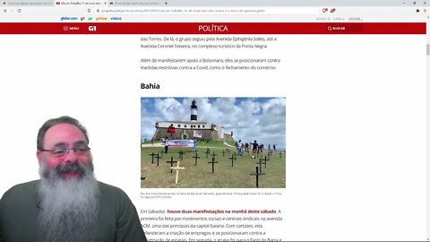 Imprensa tradicional socialista fala em protestos contra e a favor , como se houvesse comparação —