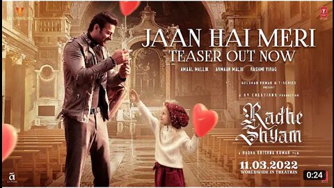 Jaan Hai Meri (Teaser) Radhe Shyam| Prabhas, Pooja Hegde, Armaan M, Amaal M, Rashmi
