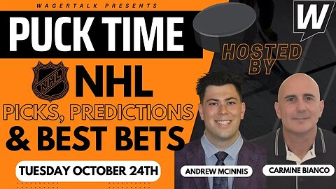 NHL Predictions, Picks & Odds | Hurricanes vs Lightning | Avalanche vs Islanders | PuckTime Oct 24