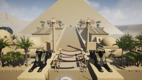Unreal 425 Stargate Egypt scenes with gate and added population take1