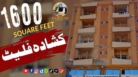 Flat For Sale in Gulshan-e-Maymar Sector R2 1600 Square Feet Leased 2nd Floor 3 Bed Drawing Lounge