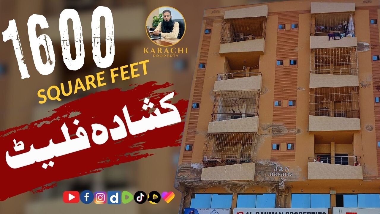 Flat For Sale in Gulshan-e-Maymar Sector R2 1600 Square Feet Leased 2nd Floor 3 Bed Drawing Lounge