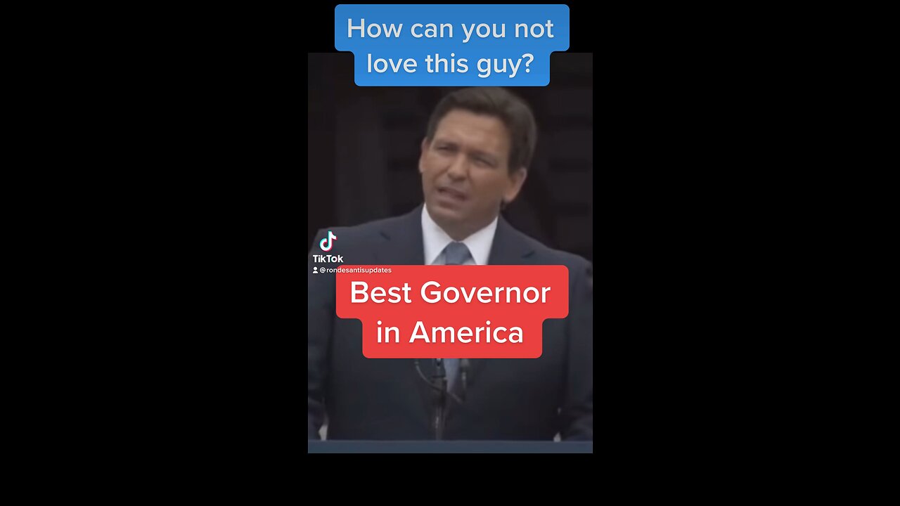 Ron DeSantis is the best!