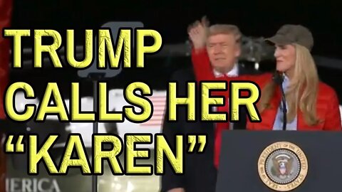 TRUMP CALL KELLY KAREN LOEFFLER at a rally in Georgia on #LostInTrumpslation