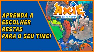 Aprenda a escolher bestas para o seu time em Axie Infinity!