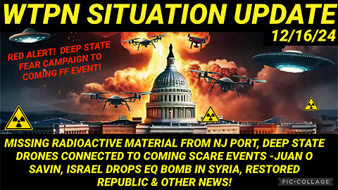 MISSING RADIOACTIVE MATERIAL FROM NJ PORT, 107, EQ BOMB IN SYRIA, DRONES & UAP’S