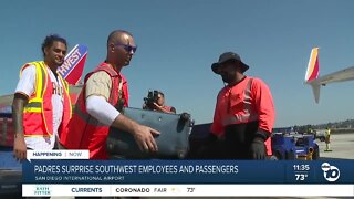 San Diego Padres players work shift for Southwest, surprise passengers
