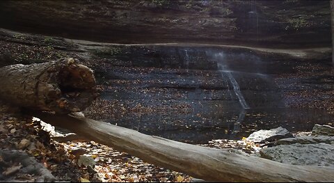 Drone Footage of Stillhouse Hollow Falls - Music: "In Time" by Acoustic Passport