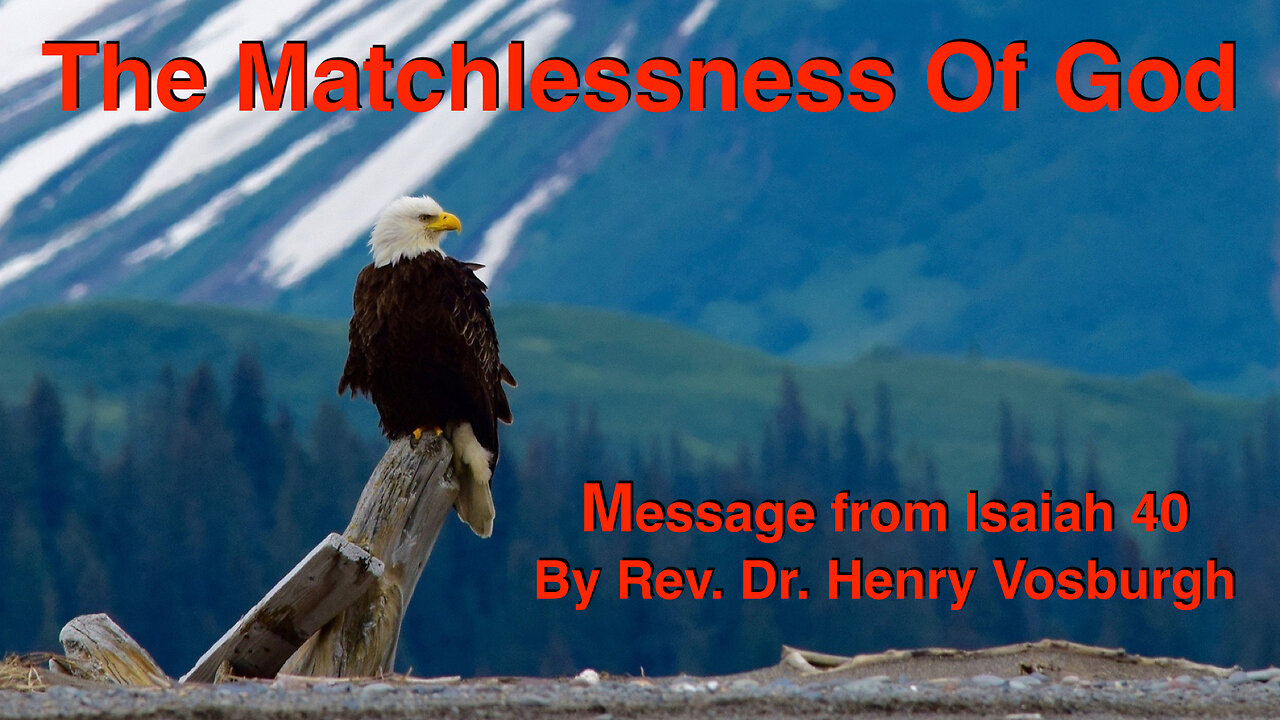 The Matchlessness Of God Isaiah 40