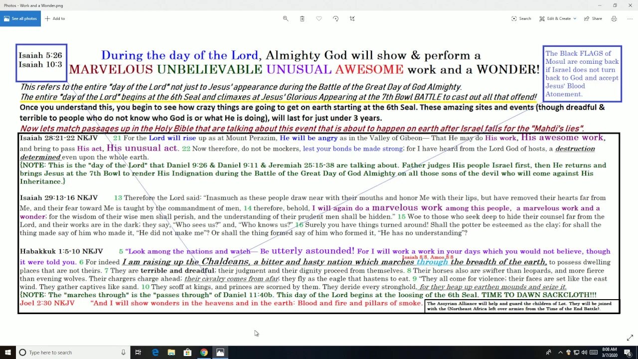 Work and a Wonder