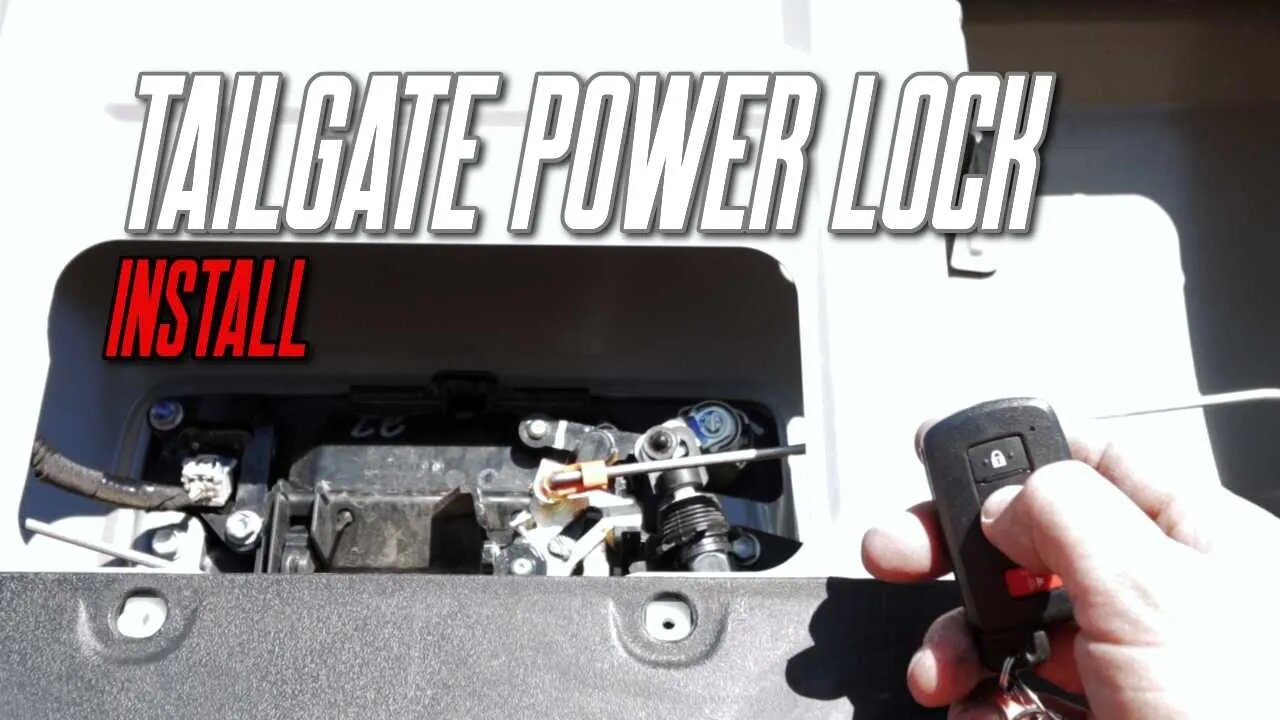 TACOMA TAILGATE POWER LOCK | INSTALL | #tacoma #toyota #tacomatailgate