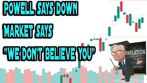 POWELL SAYS MORE HIKES - MARKET DOES NOT BELIEVE HIM.