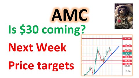 #AMC 🔥 $30 next week? or $20? What option chain suggesting? Price analysis & targets #amcapes