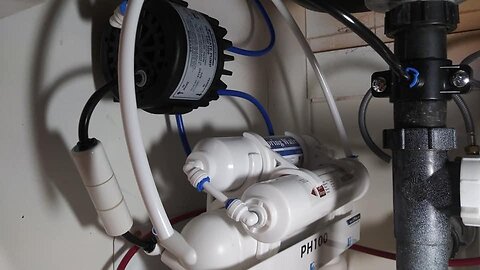 iSpring PH100 pH+ 6-Stage Under Sink Reverse Osmosis RO Drinking Water Filtration System 100 GP...