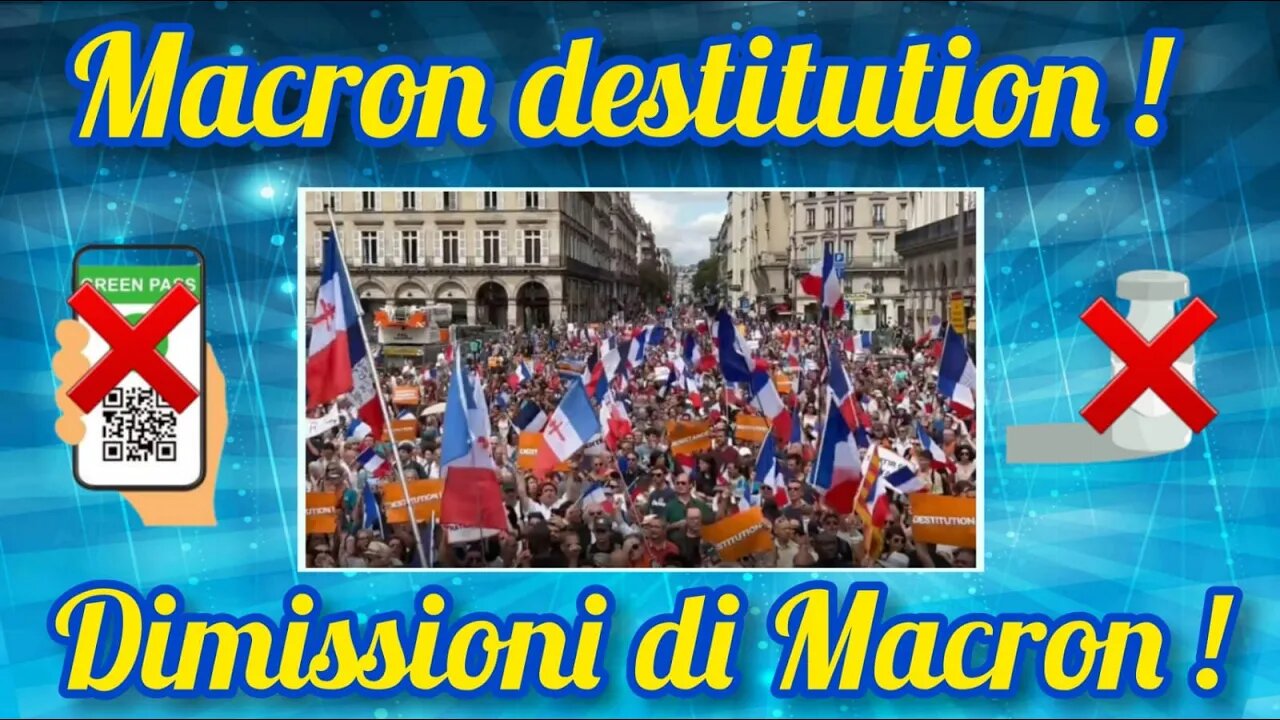 3 Settembre 2022 - I francesi scendono in piazza contro Macron!