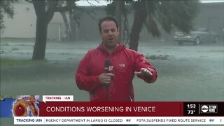 Michael Paluska live from Venice as eye of Hurricane Ian nears land