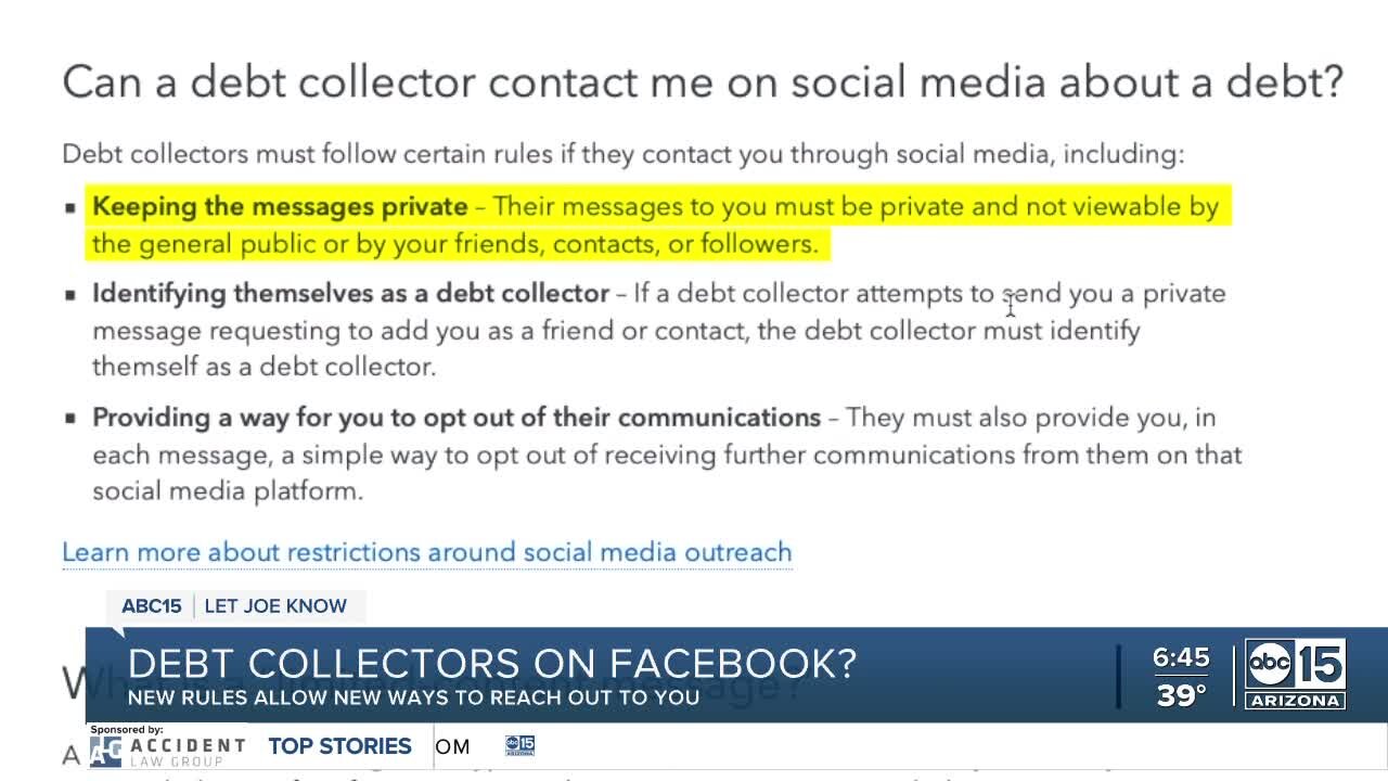 Debt collectors on Facebook? New rules allow new ways to reach out