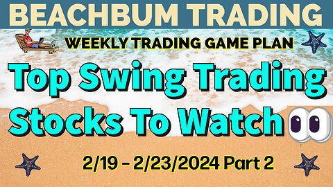 Top Swing Trading Stocks to Watch 👀 | 2/19 – 2/23/24 | FAZ APLY BOIL FNGD LTC TECS HIMX SAR & More
