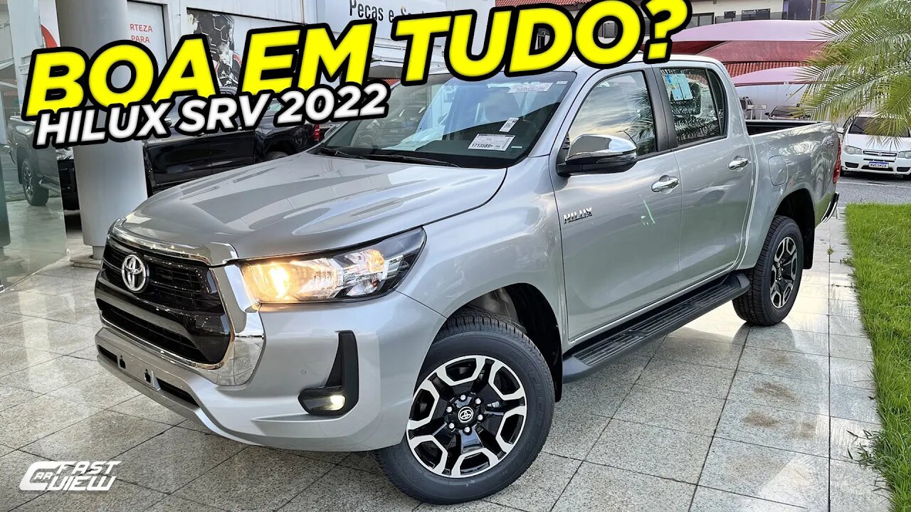 NOVA TOYOTA HILUX SRV 2.8 TURBO DIESEL 4X4 2022 VERSÃO INTERMEDIÁRIA COM MELHOR CUSTO BENEFÍCIO