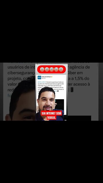 EXCLUSIVO: SUA INTERNET PODERÁ SER TRIBUTADA EM 1,5% CONCORDA? #shorts
