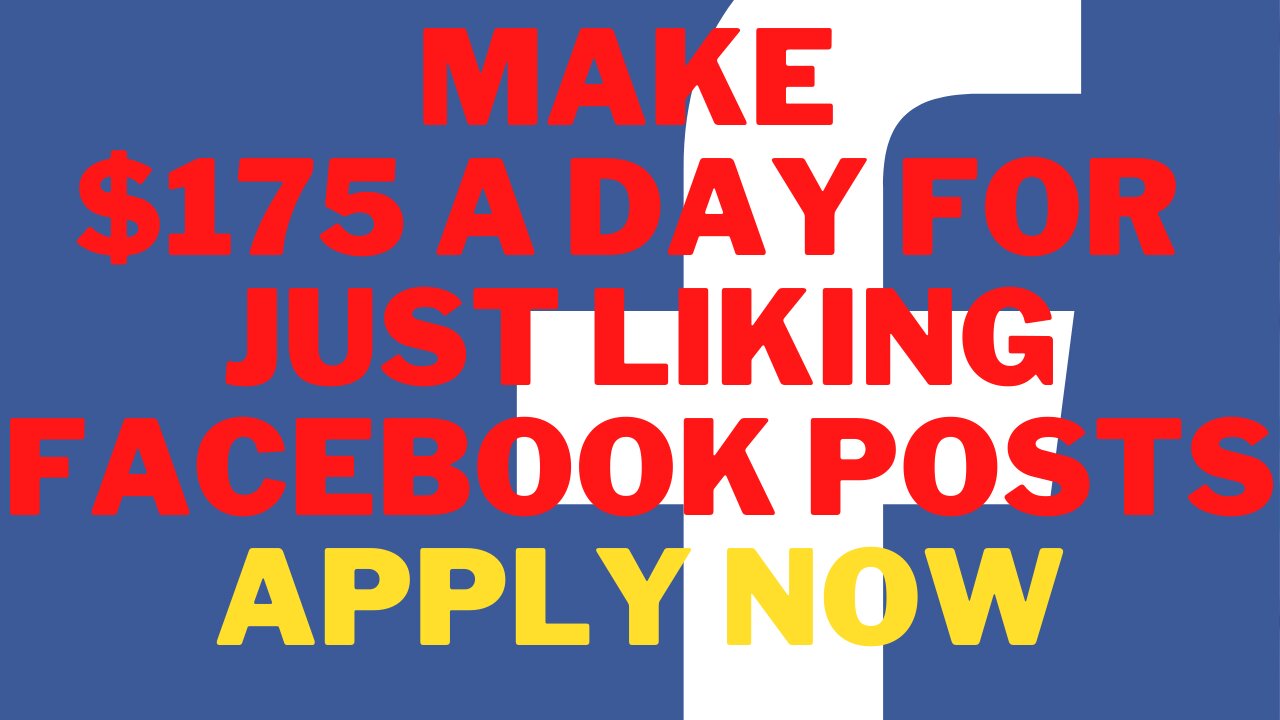 Make $175 A Day 1 Hour Work A Day Hiring Social Media Experts Just Liking Facebook Posts