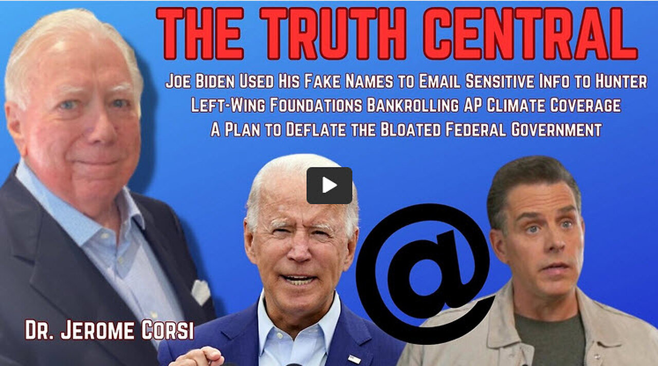 National Archives Reveals Biden Used Fake Names to Email Sensitive Info to Hunter