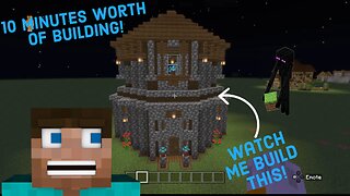 Minecraft: 10 minute house build.