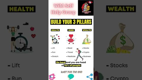 🔥Build your 3 pillars🔥#shorts🔥#wildselfhelpgroup🔥17 August 2022🔥