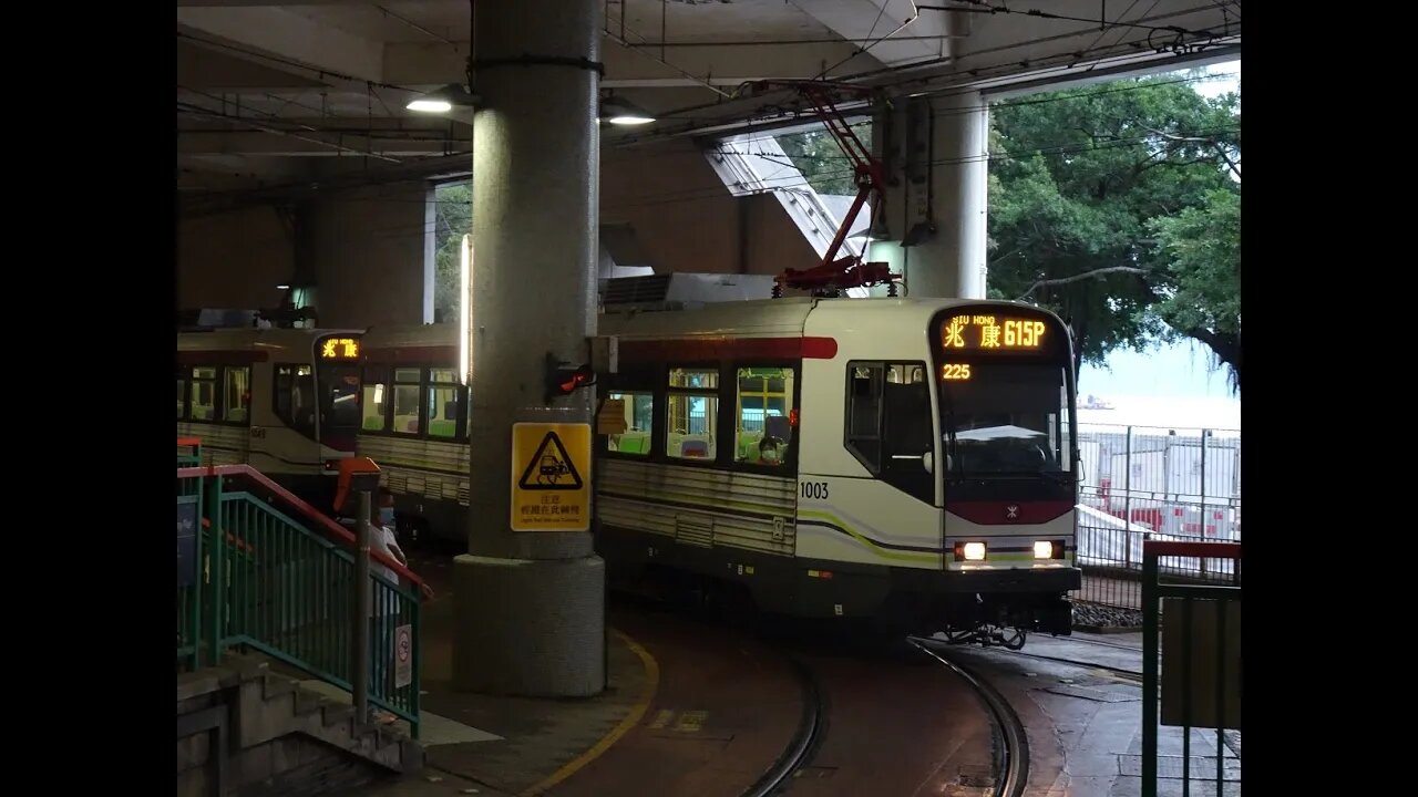 Light Rail 1003-1049 @ 615P to Siu Hong 輕鐵1003-1049行走615P線往兆康行車片段