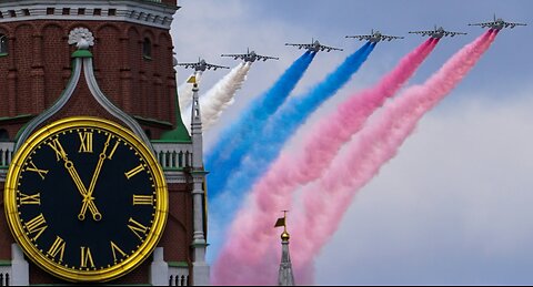 The aerial part of the Victory Day Parade in Moscow