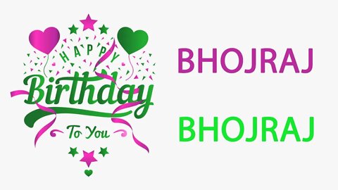 Happy Birthday to Bhojraj - Hindi Birthday Wish From Birthday Bash