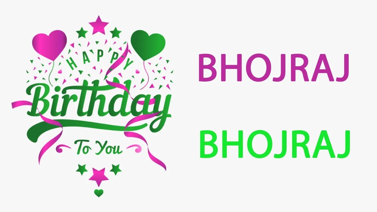 Happy Birthday to Bhojraj - Hindi Birthday Wish From Birthday Bash