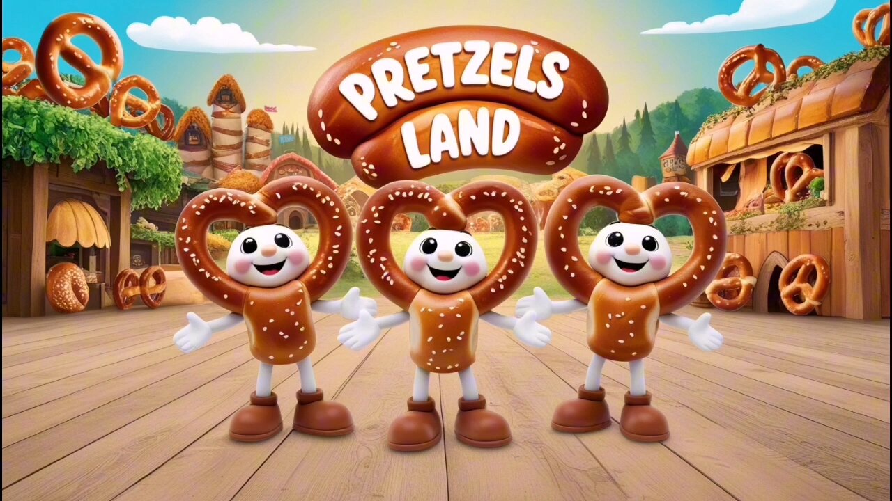 Pretzels Land Kids Rhyme and Song | Kids Learn English