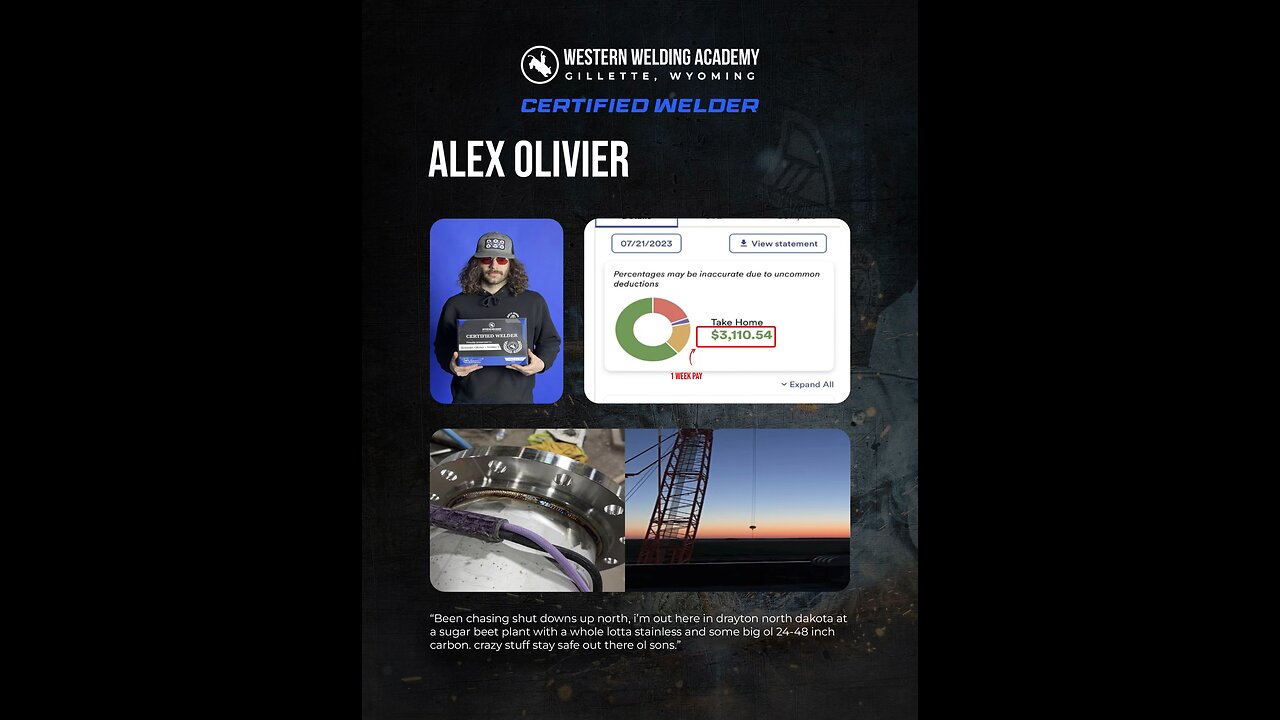 $3,110.54 per week? WWA Graduate: Alex Olivier- Student Testimonial