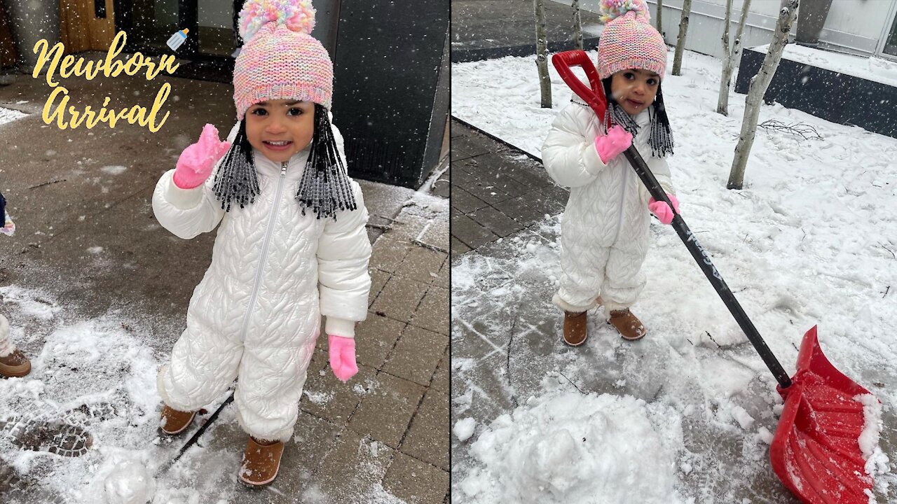 Yung Miami's Daughter Summer Plays In Snow For The 1st Time During Aspen Vacation! ❄️