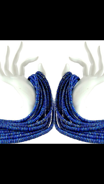 6mm pretty Blue Lapis lazuli smooth beads for Jewelry Making Fashion Design 20230925-03-08