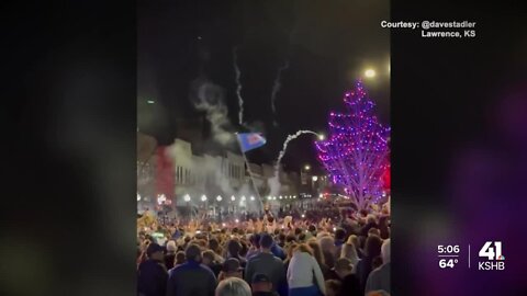 Victory at the buzzer: The moment KU fans watched their team win